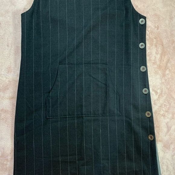 EUC Cynthia Cynthia Steffe Pinstripe Kangaroo Pocket Dress - Picture 3 of 10